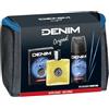 Denim - Regalo Uomo, After Shave Dopobarba 100 ml e Deodorante Spray 150 ml, Fragranza Original, con Beauty Case Uomo