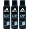 adidas 48H, deodorante spray fresco e aromatico, 3 x 150 ml, After Sport