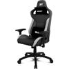 DRIFT GAMING DR220 - Sedia da gaming ergonomica in tessuto traspirante, braccioli 4D, schienale reclinabile fino a 135°, cuscini lombari e cervicali, colore nero/bianco