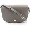Longchamp Borsa a tracolla Longchamp EPURE S 10253HYZP55 pelle grigia NUOVA donna