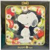 Lima Mini fazzoletto Feiler Snoopy cotone nero rosso bianco ciniglia mai usato