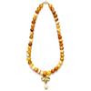 I love Handmade Bijoux Collana lunga con pietre dure e ciondolo