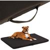 COOL PET Materasso per cani, spessore 5 cm, in schiuma fredda ortopedica (Memory Foam), misura XL 80 x 57 cm, tessuto Oxford 600D con rivestimento in PVC, colore nero