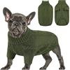 Queenmore Maglione Cane Bassotto Caldo Elastico Collo Alto Ritorto | Pullover Cane A Trecce Per Labrador, Golden Retriever, Pastore Tedesco, Boxer E Dobermann, Lavabile In Macchina