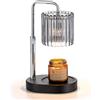 Staymoment Scaldacandele elettrico per cera con timer, colore grigio | Lampada per candele profumate, con dimmer, regolabile in altezza, regalo per donne, decorazione moderna per soggiorno