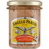 ANGELO PARODI - Filetti di Tonno Pescato a Canna, 12 Confezioni da 180g | In Olio di Semi di Girasole e Olio Extravergine di Oliva, Lavorati a Mano, Vasetto in Vetro