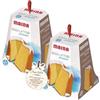 irpot set 2 confezioni di Pandoro Maina Senza Lattosio da 750 gr + Pallina tag Augurale in legno personalizzabile per un natale originale e lactose free xmas