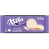 Milka 34 oncia Peso totale | 180 grammi totale, Milka Wafer Cioccolato | Wafer Milka Choco | Wafer Con Crema Di Cacao E Copertina Di Cioccolato Bianco | Biscotti Milka | 6