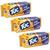 COCOJOY Tuc Original Crackers Cotti al Forno 3 Confezioni da 100 gr (75g + 25g Gratis) Snack Leggero Ideale Per Ogni Momento della Giornata