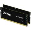 KINGSTON - Memoria SODIMM FURY Impact 32 GB (2x16 GB) DDR5 5600 MHz CL40 Colore Nero - SPEDIZIONE GRATUITA