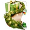 ArtiTree Ghirlanda Natalizia con Illuminazione LED, Verde, 380 cm