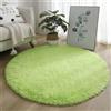 Generico Tappeto Rotondo 200 Cm 160 120 80 140 100 Cm, Tappeti da Soggiorno a Pelo Lungo, Soffice E Morbido Tappeto Antiscivolo per Camera da Letto, Tappeto da Letto a Pelo Lungo,Fruit Green,160cm