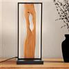 LIGHTBOX LED Tischlampe Aluminium/Holz, 3000 K Lampe | Lampada da tavolo a LED, altezza 50 cm, 940 lm, 3000 K,