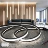 SUCIKORIO 2m Striscia LED Pannelli Fonoassorbenti Senza Presa Silicone 220V | Bianco Freddo 6000K Nero Strisce Led Esterno Impermeabile IP65 Flessibile Ignifugo Luci Led Strip Tagliabile Camera da Letto