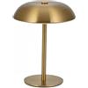 Generic Lampada da Tavolo in Metallo a Forma di Fungo, Lampada da Comodino Ricaricabile Senza Fili con Comando Touch a 3 Colori LED per Camera da Letto, Soggiorno, Decorazione Domestica (Oro)