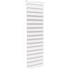 Aufun Doppia tenda a rullo, fissaggio senza fori, 70 x 220 cm (larghezza x lunghezza), tenda a rullo con catena, per finestre e porte, tenda a rullo laterale, moderna protezione della privacy, bianco