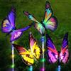 SOLARBABY Luci Solari da Giardino, 4 Pezzi Farfalla Luci Solare Esterno, IP65 Impermeabile Lampade Solari da Giardino Che Cambia Colore per Sentieri Prato Paesaggio