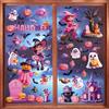 YIHELU Adesivi per Halloween, Adesivi per Finestre di Halloween Set di Adesivi Riutilizzabili, Decorazioni per Feste di Halloween, 9 Fogli (Halloween-BB)