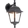 Qazqa capital - Appliques Classico - 1 luce - L 150 mm - Nero - Design I Rustico - Illuminazione esterna