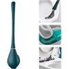 Ysaca Scopino flessibile in silicone, scopino per WC in silicone con supporto per asciugatura Chnell, scopino per WC in silicone per pulire rapidamente il WC, per bagno, 1 pezzo, blu