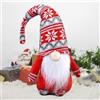 JOYSAL Gnomo di Natale, Gnomo di Natale in Peluche Alto 42 cm, Decorazione Natalizia Nana, Decorazione Natalizia Gnomo Elfo, Decorazione da Tavolo Natalizia, Regalo Natalizio per Bambini