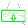 Lxmoneon Insegna al neon Farmacia,insegna LED per farmacia con croce verde | 40 x 20 cm insegna da parete illuminata per farmacia,clinica,negozio e arredamento medico