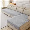 LLIDDAMES Copridivano Impermeabile Copri Divano Antigraffio Gatto Cani Coperta Universale con Supporto antiscivolo, a Forma di L Protezione per Mobili Moderna Lavabile(Grey1,70 * 90cm)