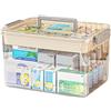 Yongheng Medicine Box, Scatolas Medicine, portas medicinali,Scatola Portas Farmaci, 2 livelli scatola porta farmaci, organizer per medicinali, per la casa, all'aper