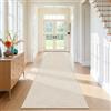 SHACOS Tappeto Corridoio 80x300 cm Beige, Lavabile Antiscivolo Morbido, Passatoia per Cucina Camera da Letto