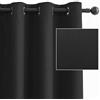 CYCMACO Tenda Oscurante Termica da Interno 2 Pezzi 140x290cm, Nero | Termiche Isolanti, Anti-Rumore, Tende Camera Da Letto Con Occhielli, Moderna Tende Per Interni Per Camera E Soggiorno