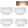 BVCL 10W GX53 Lampadina LED 1000 lumen Lampadine rotonde, Sostituisce GX53 alogena o CFL 100W Risparmio energetico Sotto il mobile Illuminazione per armadi per la cucina Non dimmerabile ( Color : Warm Whit
