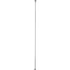 Baroni Home Asta telescopica per tenda doccia, Asta tenda a pressione, Bastone per tenda senza perforazione regolabile in lunghezza da 75 a 125 cm, Cromato