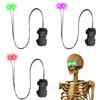 CHENBOOW Luminosi a LED per Halloween,3 Pezzi Decorazione per Occhi a LED,Occhi Luminosi Halloween,per Cosplay,Maschere,Teschi