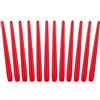 BRUBAKER Candele Affusolate da 24 cm per Candelieri e Portacandele - Candele Decorative Lunghe, Antigoccia e a Lunga Durata - Set di Lumini Affusolate - 12 Pezzi, Rosso