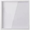 Generic Scatola per archiviazione, scatola da esposizione profonda per parete e tavolo, salvadanaio in legno, scatola da collezione da viaggio, per cimeli medaglie, biglietti artigianali (20 x 20 cm, bianco)