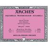 Arches Blocco Per Acquerello Incollato 4 Lati (20 Fogli) - Grana Satinata - 300 G/Mq- 46 X 61 cm