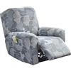 JORTUIO Copridivano Relax Reclinabile Elasticizzato Con Tasche Fodera Per Poltrona 1 2 3 Posti ,Universale Coprisedile Chivas Poltrona Reclinabile Relax Completo Elasticizzato, Copertura Per Poltrona ( Color