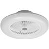 LEDVANCE Smart WiFi LED luce del ventilatore da soffitto, rotondo, bianco, dimmerabile, velocità dell'aria regolabile, include il telecomando, controllabile tramite app e assistente vocale