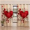 PETTI Artigiani Italiani - Tende a Pannelli per Interno con Anelli 2 Pezzi 140x280cm, Tenda Camera da Letto e Soggiorno Oscuranti Isolanti e Moderne, Shabby 338, 100% Made in Italy
