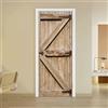 arricraft Set di 2 adesivi decorativi trompe l'oeil per porta, pericolo | 200x80cm Adesivi Artistici per Frigorifero PVC Impermeabile Autoadesivo Decorazione Sticker Carta da Parati per Porte
