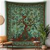 Craft Trade Verde Elefante Arazzo Telo da Parete Indiano Arazzi Appeso al Muro Boho Tapestry per Della Casa Soggiorno e Camera da Letto- 127 x 152 cm