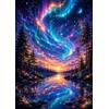 MOTGOM Diamond Painting Adulti, Diamond Painting Kit Completo Paesaggio Aurora Boreale, Disegni con Diamantini Colorati, Decorazione Murale per Casa e Pareti 30×40cm