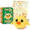 Cookie Box Kit Uncinetto Principianti, Kit Amigurumi Con Istruzioni | Set Lavoro A Maglia, Kit Fai Da Te Per Uncinetto, Istruzioni Stampate, Video Tutorial Passo Passo, Anatra Margherita