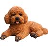 Xdyyjrasa Statua del cane, statuetta in resina del cane dell'orsacchiotto per il cruscotto dell'auto Marrone 5, 5x3, 2x3, 4 pollici