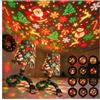 Generic Proiettore di luce natalizia, Plug and Play HD 6 Scene proiettore natalizio | 6 Scene Festive da Proiettare, Albero di Natale Design, lampada flessibile per camera da letto, soffitto Proiettore