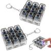 Dongcill 2PCS Tastiera Fidget Toys Nero,Portachiavi a Nove Tasti,Antistress Tastiera | Portachiavi Fidget Tastiera con Luce LED, anti stress gadget，Decompressione Decorazione, Regalo per Appassionati Gamin