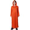 Carnavalife Tunica lunga con cappuccio per bambino costume Halloween infantile tunica bianco mantello nero rosso varie taglie abbigliamento a tema festa scolastica
