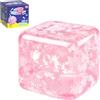 SUYORIR Squishy Cube Squishy Scuba antistress, giocattolo da spremere in TPR (rosa) | Giocattolo sensoriale fiocco di neve per bambini adolescenti adulti cubo da 5,5 cm per ufficio viaggio regalo