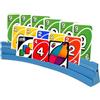 Gatphy Supporto per carte da gioco, 3 rampe per carte da gioco, impilabile, con montaggio magnetico, per feste, anziani, bambini, artrite (2 x blu)