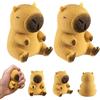Henjunu 2 Pezzi Giocattoli Antistress Di Capibara,Capybara Fidget Giocattolo | Capybara Squeeze,Squishy Capybara Squeeze Toy,Antistress Toy,Antistress Giocattolo Contro L'ansia,per Bambini e Adulti
